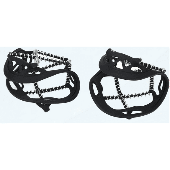 Traction Chains for Walking on Ice and Snow, Ice Cleats Traction Snow Grips Non Slip Walking Jogging Climbing Spikes Grippers for Outdoor Hiking Boots Shoes Women Men Kids