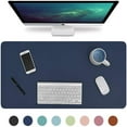 thumbnail image 4 of Chainplus Eco-Friendly Double-Sided Office Desk Mat Mouse Pad Smooth Surface Soft Easy Clean Waterproof PU Leather Desk Protector for Office/Home Gaming (80*40cm), 4 of 6