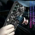 thumbnail image 5 of Allytechgroup Galaxy S24 FE Shockproof Case, Kickstand Camouflage Pattern Design Military Grade Shockproof Compatible with Car Mount Magnetic Back Cover for Samsung Galaxy S24 FE, Black, 5 of 6