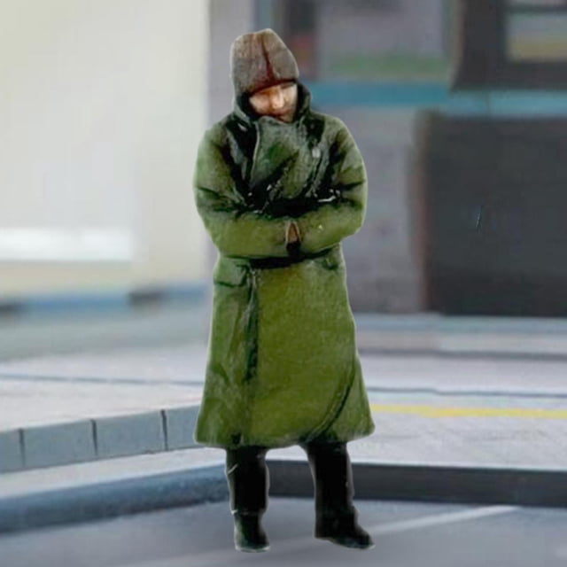 Figura de personaje de Diorama realista Hugo Modelo de personas pequeñas Estilo B