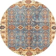 thumbnail image 1 of Ahgly Company Indoor Round Abstract Tan Brown Oriental Area Rugs, 4' Round, 1 of 6