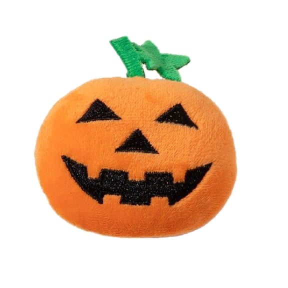 Interactive Toy Halloween Pumpkin Cat Teething Toys with Unique Expressions Embroidery for Kitties and Cats