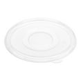 thumbnail image 2 of Pulp Safe Round Clear Plastic Flat Lid - Fits 18 oz Bagasse Salad Bowl - 100 count box, 2 of 3