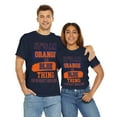 thumbnail image 7 of DJH Apparel | It's An Orange & Blue Thing Colorway Unisex Cotton T-shirt, 7 of 7
