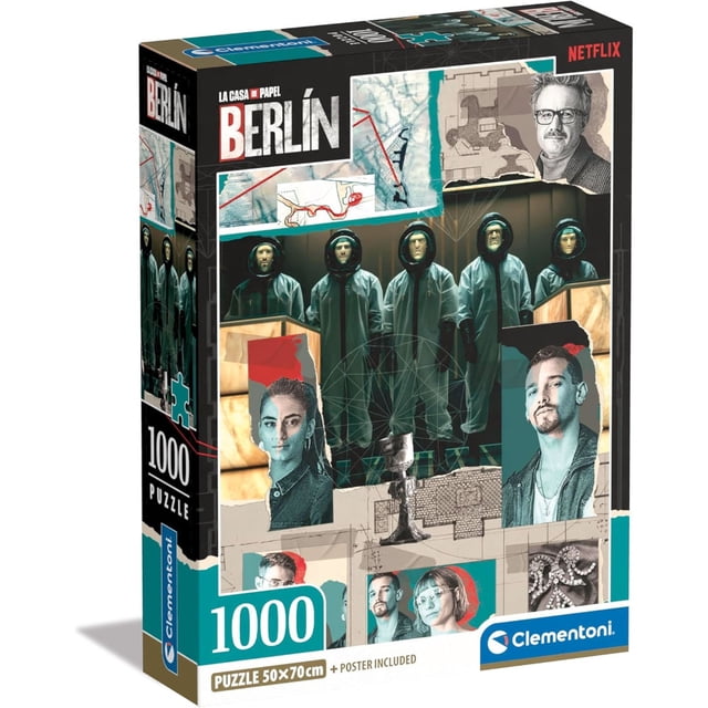 Rompecabezas Serie Casa de Papel Berlin Boveda (Compact Pro Ecologia) Clementoni 1000 piezas