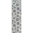 thumbnail image 3 of Madison Transitional 2' x 10' Cream and Navy Polypropylene Indoor Area Rug, 3 of 9