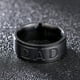 thumbnail image 5 of XWSHYW Anillos Moda Letra Hombre Titanio Acero Joyas 1 Pieza, 5 of 6