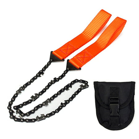 AkoaDa Outdoor Survival Camping Hand Chainsaw Pocket Chain Saws Set Bag Perfect (Best Value Chainsaw 2019)