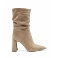 thumbnail image 2 of Vince Camuto AMBIE Slouch Pointed Toe Boot Block Heel TORTILLA Taupe Bootie (8.5, Nude), 2 of 4