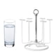 thumbnail image 5 of Ración de escritorio taza de agua taza soporte de vidrio escurridor estante de secado soporte taza organizador blanco, 5 of 8