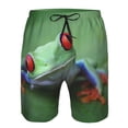 thumbnail image 3 of Goofa Red-Eyed Tree Frog-1 Printed Mens Swim Trunks Summer Quick Dry Short Beach Swimwear Bathing Suits-X-Large, 3 of 9
