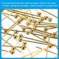 thumbnail image 5 of 200Pcs Gold Plated Ball Head Pins 45mm Wire Head Pins 24 Gauge Brass Head Pins for DIY Craft Jewelry Making, 5 of 7