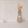 thumbnail image 3 of Tall Wicker Floor Vase for Home Decor, Flower Arrangement Container, Office Piece, Natural Woven Design, 3 of 8