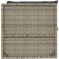 thumbnail image 3 of vidaXL 4 Piece Garden Lounge Set with Cushions Grey Poly Rattan, 3 of 5