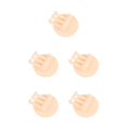 thumbnail image 2 of yingyy 1/2/3/5 Seamless Adhesive Hook Strong Bearing Capacity 3in1 Stick Hooks Hanging Rack Wall-Mounted Key Holder Towel Storage Racks Beige 5PCS, 2 of 6
