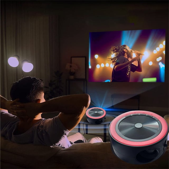 PEONAVET Projecteur Projecteur Projecteur Projecteur Projecteur Mini Projecteur, Projecteur Portable 1080p, Projecteur de Films Extérieur Projecteur de Films Maison Projecteur Vidéo LED, Projecteur de Films avec Interface USB et Télécommande