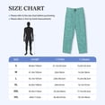 thumbnail image 4 of Fotbe Teal Green Glitter Pantalones de Pijama para Hombre, Pantalones de Dormir, Pantalones de Casa con Cintura Ajustable y Bolsillos-Small, 4 of 6