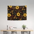 thumbnail image 2 of Picia Sunflowers Leaves Pattern Tapestry-Tapestries for Bedroom Living Room Dorm(29x37"), 2 of 8