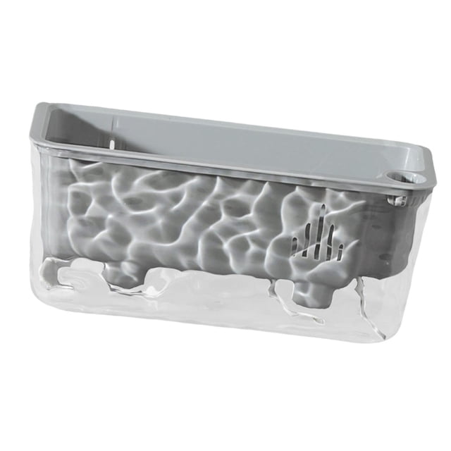 Zorion Large PET Self Watering Rectangular Planter Box with Drainage for Balcony Office gray