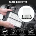 thumbnail image 2 of Unique Bargains 1 Set Cabin Air Filter for Hyundai Tucson Consistent No.28113D3300/97133D3000 Engine Air Filter, 2 of 6