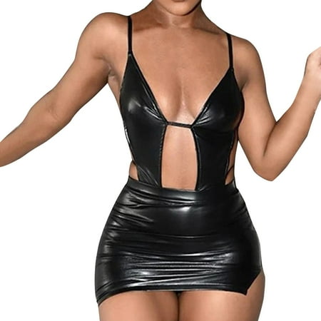 RUTAYY Lingerie Women New Dress Bright Faced Hollow Wrapped Skirt Tight Skirt Lingerie Home Intimates Trendy
