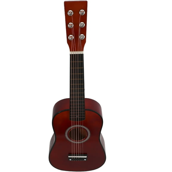 PartyKindom 1Pc Beginner Guitar Wood Coffee Standard Guitar Shape for Beginner