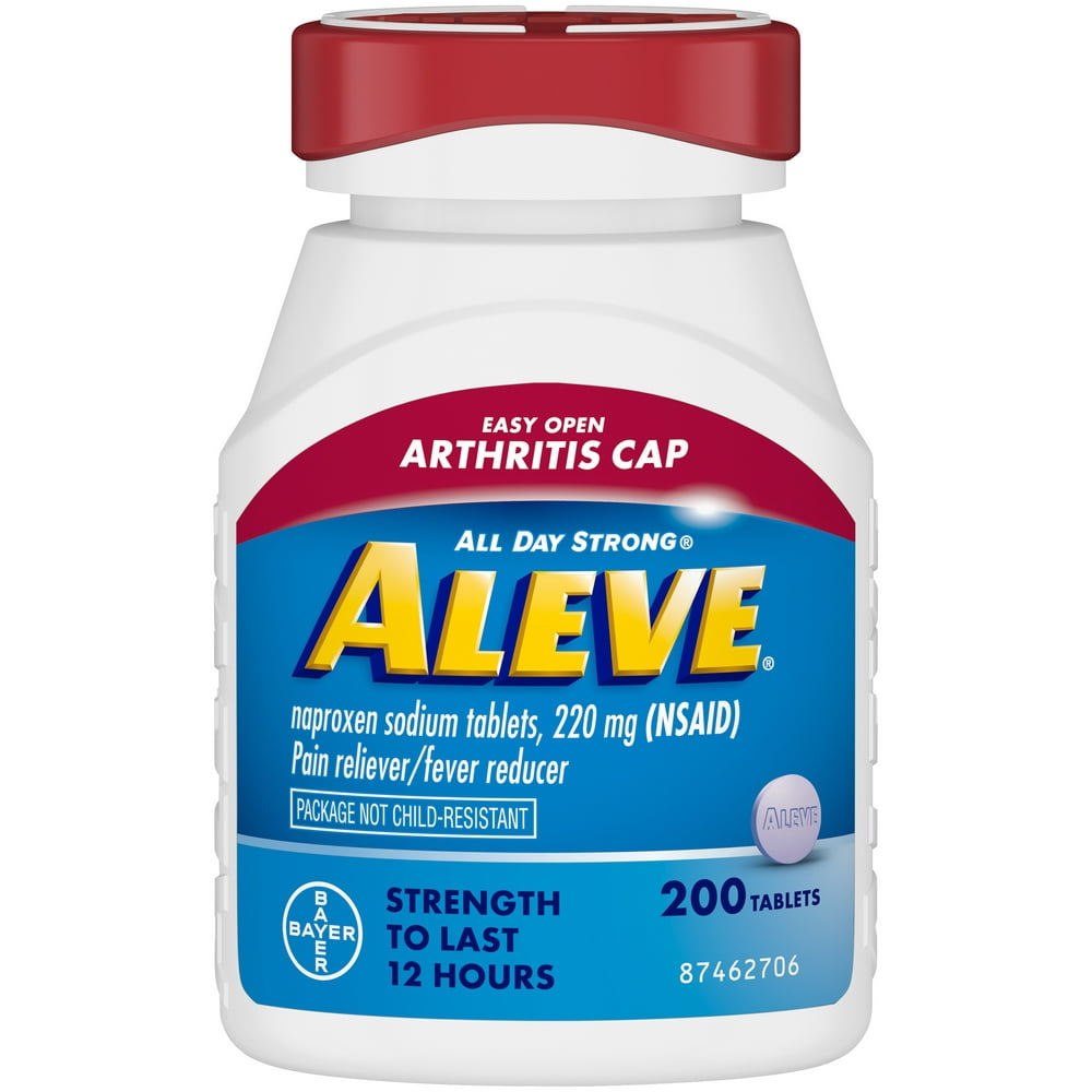 Aleve Easy Open Arthritis Cap Tablets Pain Reliever 200 Count