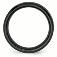 thumbnail image 2 of Ceramic Beveled Edge Black Faceted 8mm Polished Band Ring 7 Size, 2 of 6