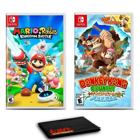 Mario + Rabbids: Kingdom Battle and Donkey Kong Country: Tropical Freeze - Two Game Bundle For Nintendo Switch