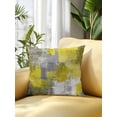 thumbnail image 2 of Outdoor Pillows Waterproof, Yellow Grey Bedding Throw Pillows with Insert for Couch Sofa Bed, Modern Oil Painted Abstract Art Aesthetics 18x18 Inch Pillowcases Decorative Patio Pillow Set of 1, 2 of 8