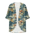 thumbnail image 4 of NJDVHB Cardigan d'Hiver pour Femmes, Blouse Décontractée à Manches Longues avec Poche, 4 of 5