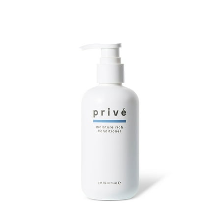 Privé Moisture Rich Conditioner - NEW 2019 FORMULA - hydrate, moisturize, detangle (8 fl oz/237 mL) For dry, lifeless hair. Ideal for hydration frizz control straightening and curl