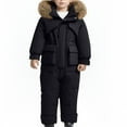 thumbnail image 5 of Mifsaly Boys Girls Snowsuit Set Waterproof Windproof Winter 2 Piece Ski Suit Outdoor Thicken Warm Overalls Snowboard Thermal Snowsuit Matching Outfits With Pockets 2025 Cold Weather Clothes, 5 of 7