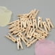 thumbnail image 3 of EeaseMX 100 mini pinzas de madera para fotos, pinzas de madera Burlywood para guardar notas, tarjetas y fotos, tamaño 2, 3 of 7