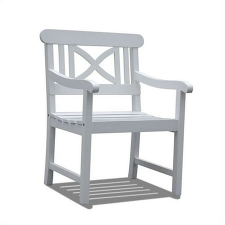 Curve Back Outdoor Wood - Bradley Outdoor Wood Arm Chair