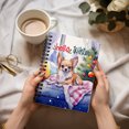 thumbnail image 3 of Watercolor Hello Winter Chihuahua Chill Christmas Welcome Spiral Bound Journal Dog Lover Gifts Idea 5x7in Spiral Notebook - 00016, 3 of 5