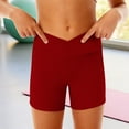 thumbnail image 5 of XIYNBAOK Sweatshorts Boxing Shorts Dance Shorts for Girls Size 10 Girls Clothes High Rise Jeans Girls Compression Shorts Plus Size Stretch Jeans, Red 4-5 Years, 5 of 6