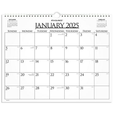AT-A-GLANCE 2025 Business Monthly Wall Calendar Medium 15 x 12 - Monthly Wall