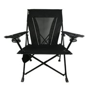 Kijaro XXL Dual Lock Portable Camping and Sports Adult Chair, Vik Black
