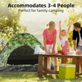 thumbnail image 3 of Tent for Camping 3-4 Person Capacity Waterproof Camouflage Dome, 3 of 8