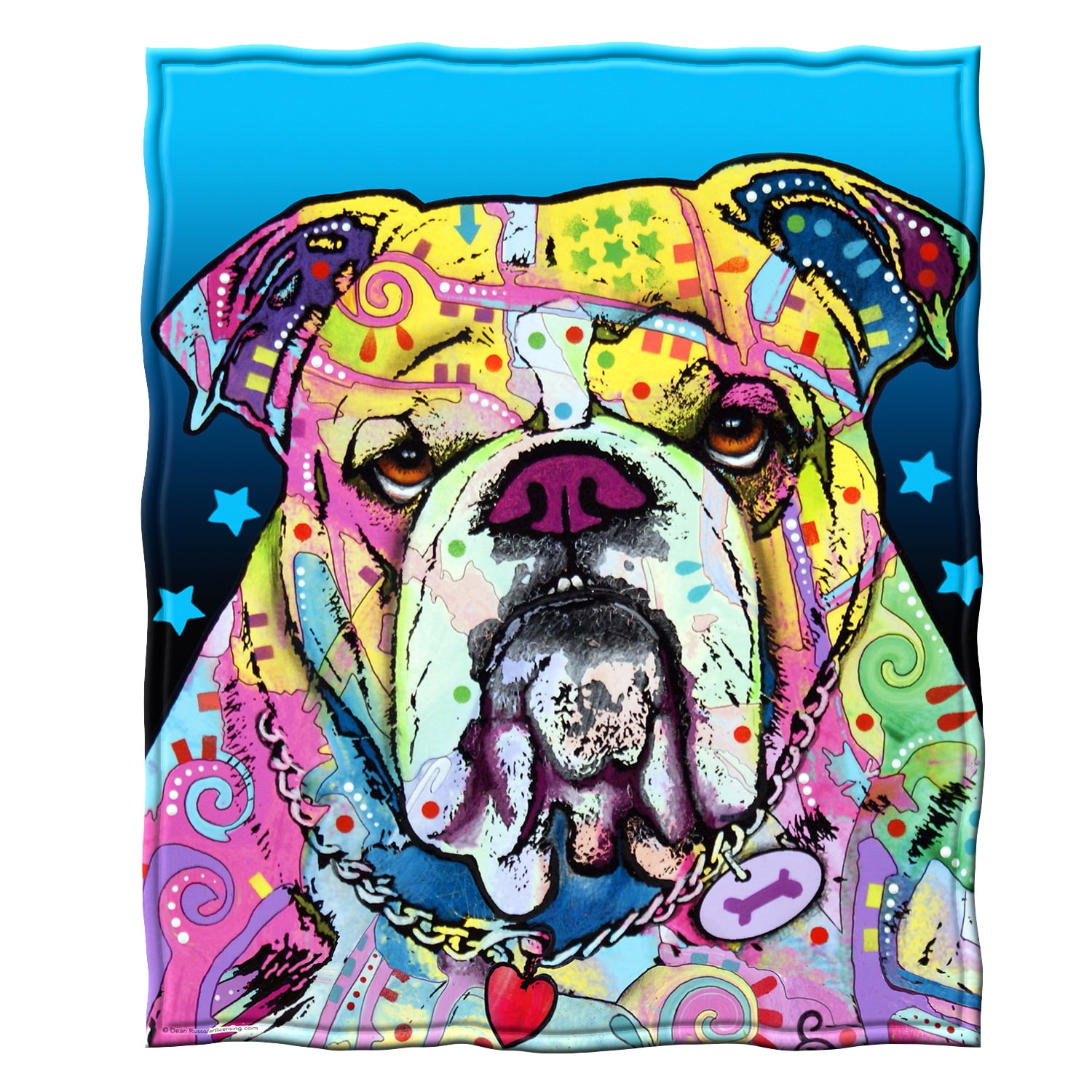 Dawhud Direct Bulldog Super Soft Plush Fleece Throw Blanket By Dean Russo Walmart Com Walmart Com
