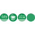 thumbnail image 2 of Darling Souvenir Candy 190 Pcs Baby Shower Theme Stickers DIY Chocolate Labels-Green, 2 of 2
