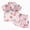 H154-Pink, variant on TOWED22 Toddler Baby Kids Satin Summer Pajamas Set Short Sleeve Button-Down Pajamas Top Pants 2Pcs Loungwear Sleepwear Pjs,4-5 Y