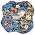 thumbnail image 1 of Pimpernel Morris & Co Strawberry Thief Blue Collection Coasters | Set of 6 | Cork Backed Board | Heat and Stain Resistant | Drinks Coaster for Tabletop Protection | Measures 4” x 4”, 1 of 7
