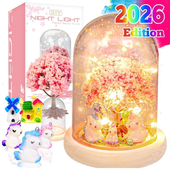Girls Toys 5-7 Craft Kit for Kids,  DIY Nightlight for Girls Toys Ages 4-6, Birthday Gifts Toys for Girls 3-6 Years, Toys for Girls 5 6 7 8 9 10 11 12 Years