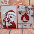 thumbnail image 3 of kiskick Musical Christmas Greeting Card - 12 Styles Cute Santa Claus Snowman Elk Penguin with Music And Light Decoration, 3D Music Postcards New Year Invitations Card Party Favor, 3 of 8