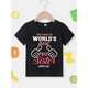 thumbnail image 2 of "La mejor hermana mayor del mundo": linda camiseta de verano para niña, informal, de manga corta con estampado de letras, de algodón suave., 2 of 7