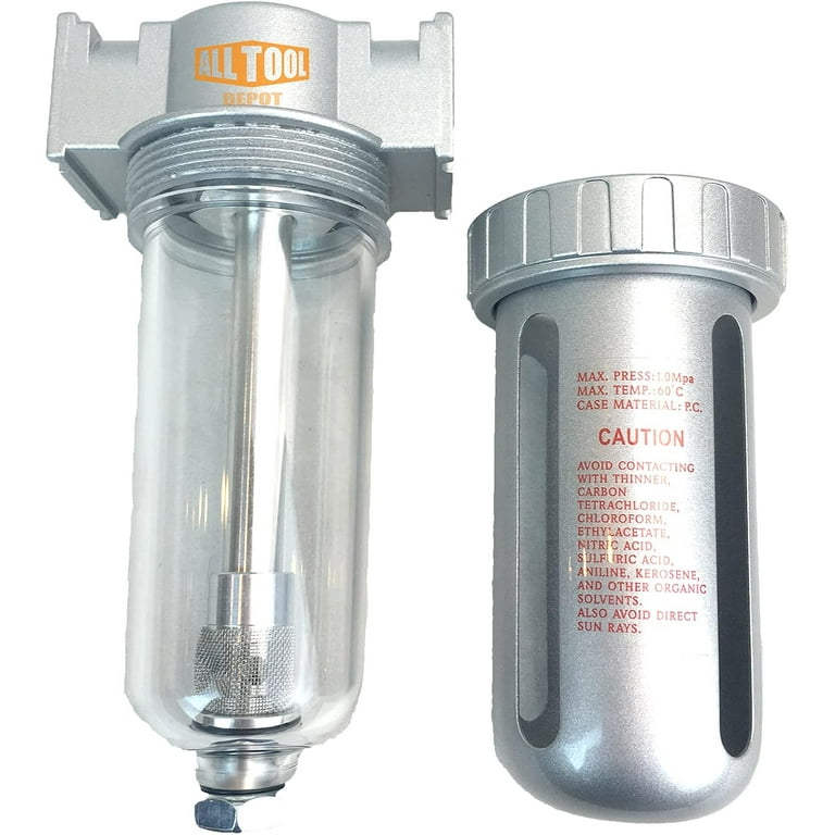 LE LEMATEC Air Dryer & Filter For Compressor - Removes Moisture Up To 150 PSI, With Replaceable Desiccant