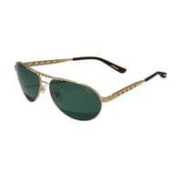 Chopard Polarized Satin Gold Titanium Aviator Sunglasses