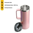 thumbnail image 5 of RTIC 20 oz Stainless Steel Insulated Travel Mug, Splash-Proof Lid, Dusty Rose Glitter, 5 of 7